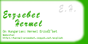 erzsebet hermel business card